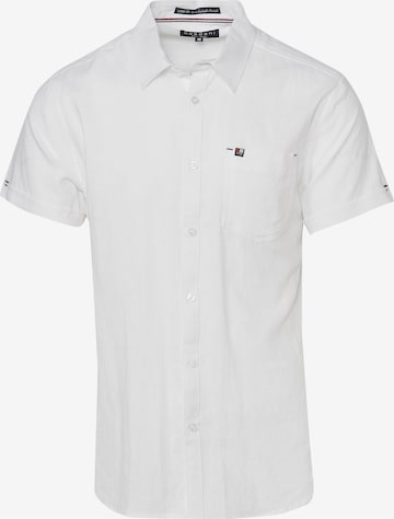 Chemise KOROSHI en blanc : devant