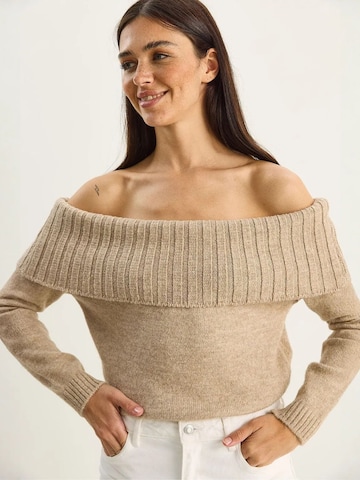 Pull-over 'Pullover' Bianco Lucci en beige