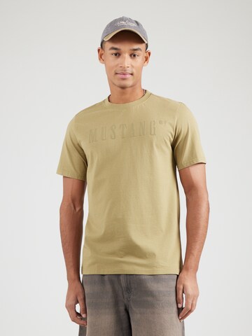 T-Shirt 'AUSTIN' MUSTANG en beige : devant