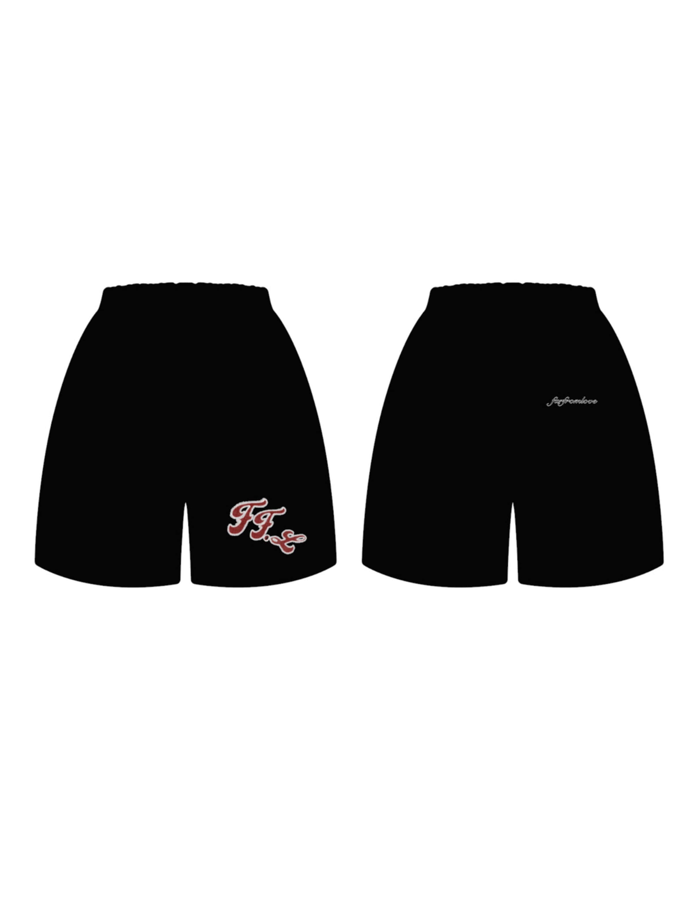 Farfromlove Baggy Sports trousers 'CORT JORTS' in Black: front