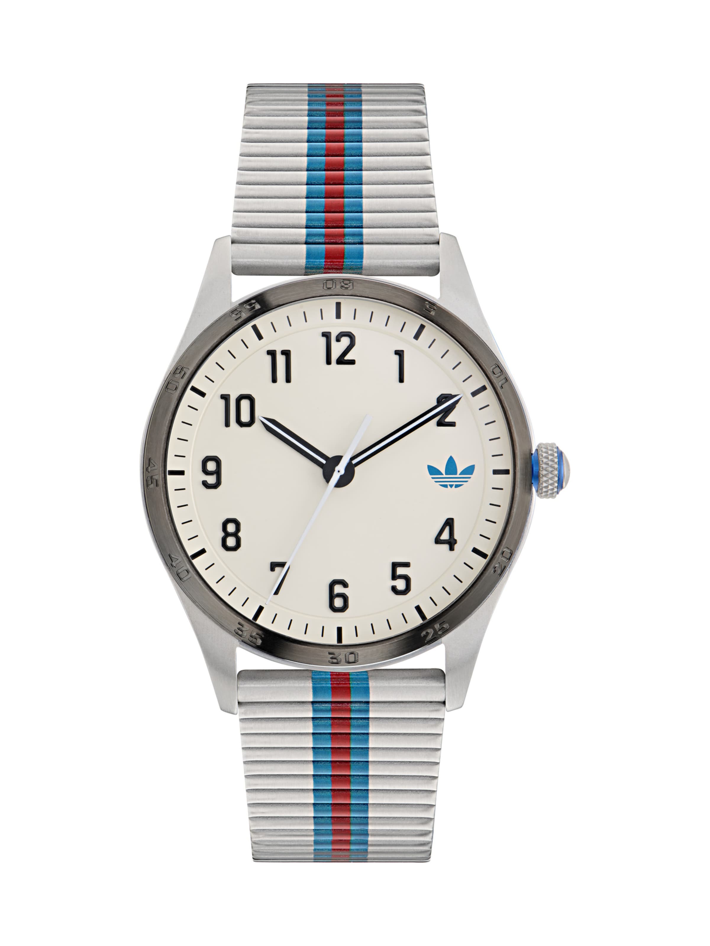 ADIDAS ORIGINALS Analoog horloge 'Code Four' in Zilver: voorkant