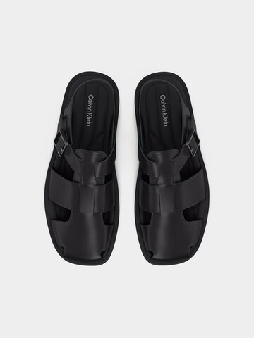 Calvin Klein Sandali | črna barva