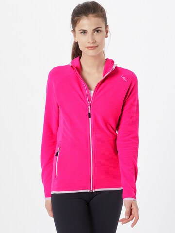 CMP Athletic Fleece Jacket in Pink: front