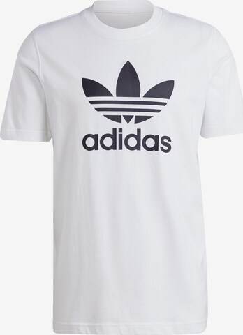 ADIDAS ORIGINALS Shirt 'Adicolor Classics Trefoil' in Wit: voorkant