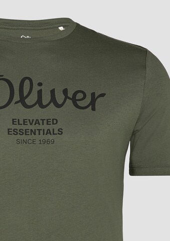 T-Shirt s.Oliver Men Tall Sizes en vert