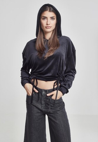 Urban Classics Sweatshirt in Black: front