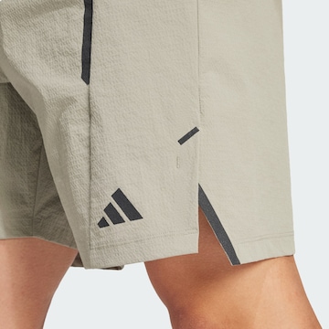 ADIDAS PERFORMANCE Regular Workout Pants in Beige