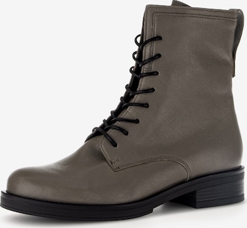 GABOR Lace-Up Ankle Boots in Grey: front