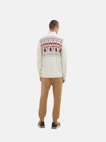 TOM TAILOR Sweater in White