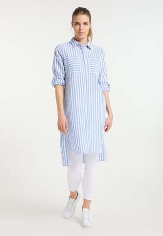 Robe-chemise DreiMaster Maritim en bleu : devant