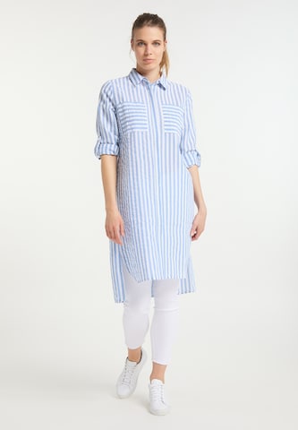 DreiMaster Maritim Shirt Dress in Blue: front