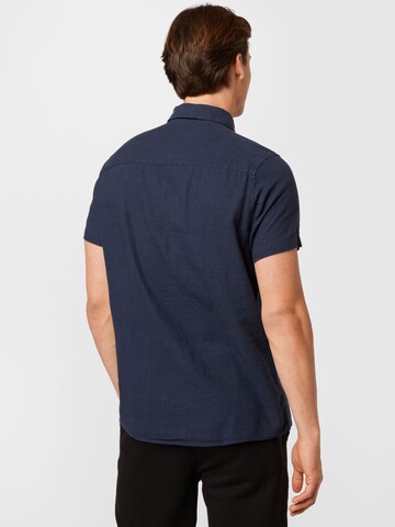 !Solid Slim Fit Hemd 'Allan' in Blau