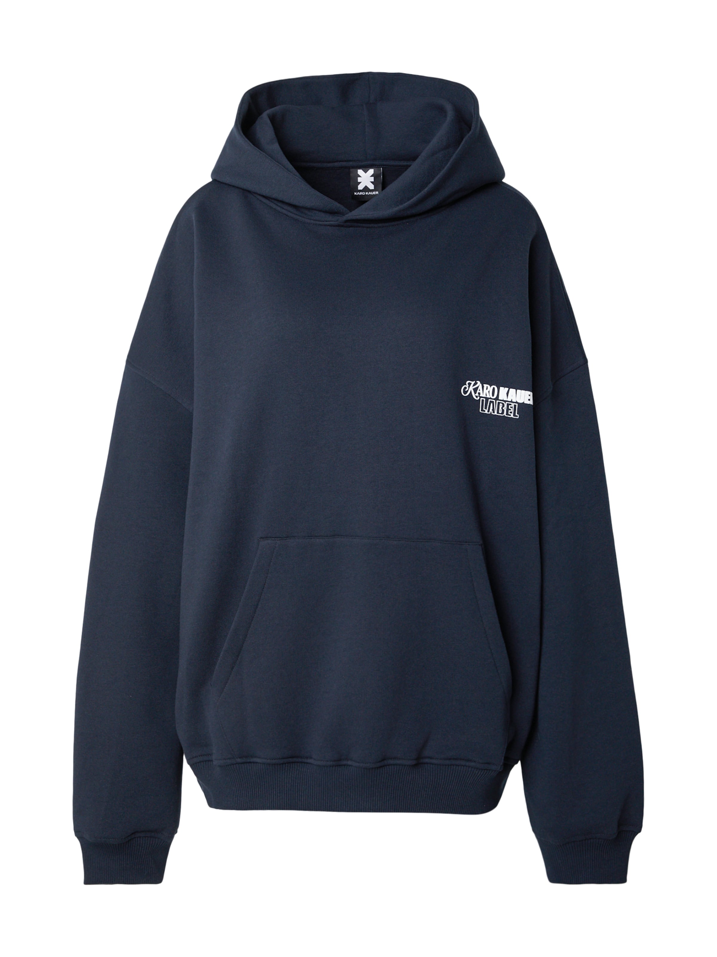 Karo Kauer Sweatshirt 'No Hustle' i blå: framsida