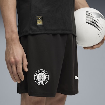 Regular Pantalon de sport 'FC St. Pauli 25/26' PUMA en noir