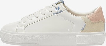 Pull&Bear Låg sneaker i vit