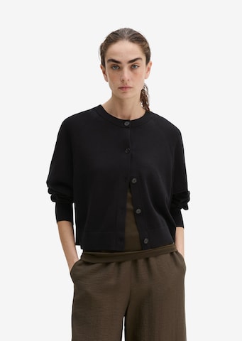 Marc O'Polo Strickjacke in Schwarz: Vorderseite