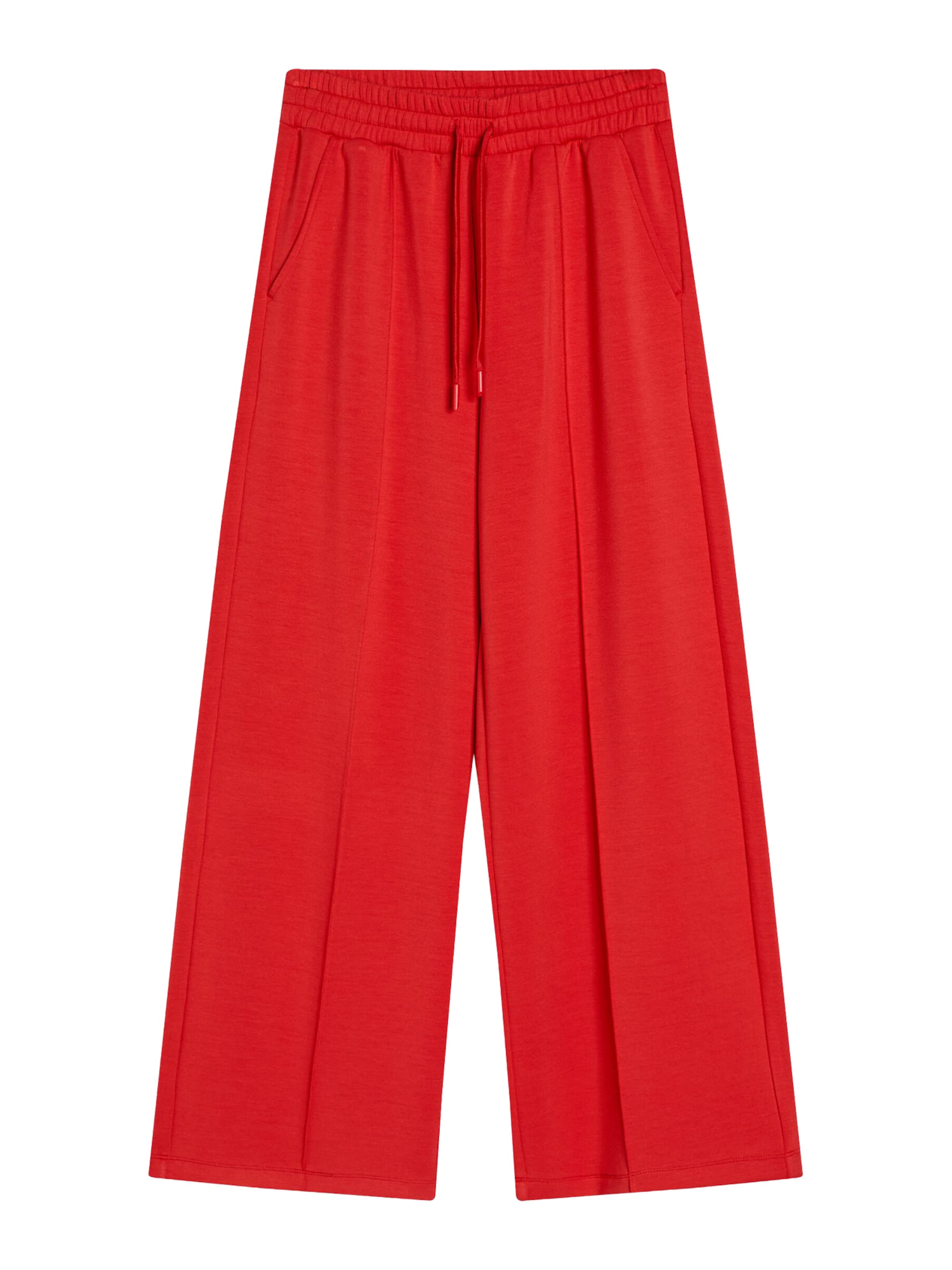 Bershka Široký strih Nohavice - Červená: predná strana