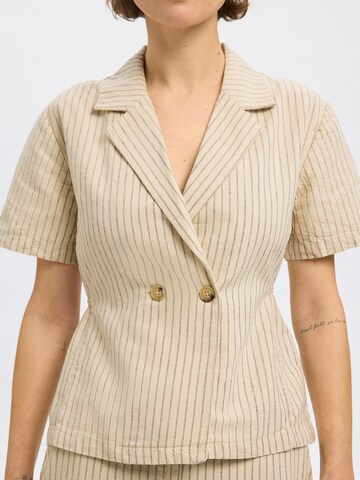 SELECTED FEMME Blouse 'SLFJOHANNE' in Beige