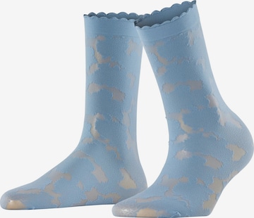 FALKE Socken 'Hydrangea' in Blau: Vorderseite