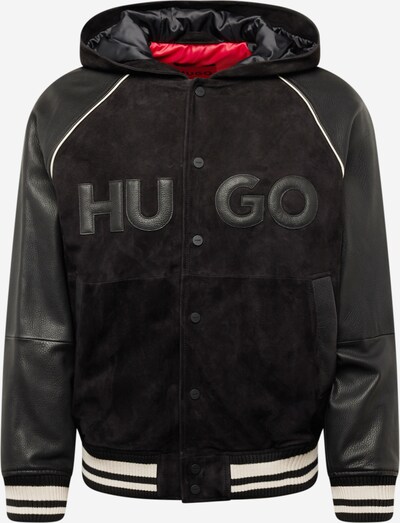 HUGO Overgangsjakke 'Loder' i sort / offwhite, Produktvisning