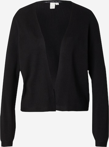 QS Strickjacke in Schwarz: predná strana