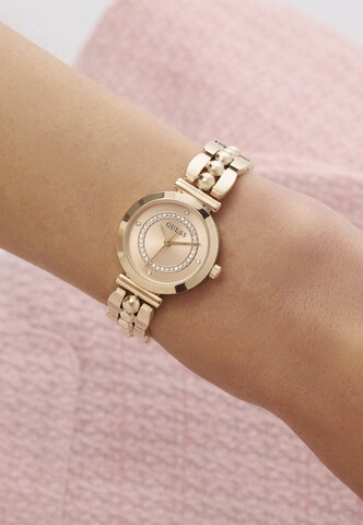 Montre à affichage analogique 'LEENA' GUESS en or : devant