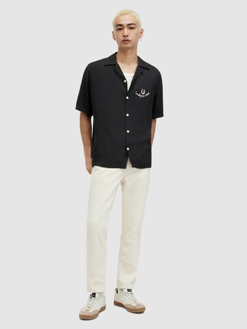 AllSaints - Ajuste regular Camisa 'CHANCEUX' en negro