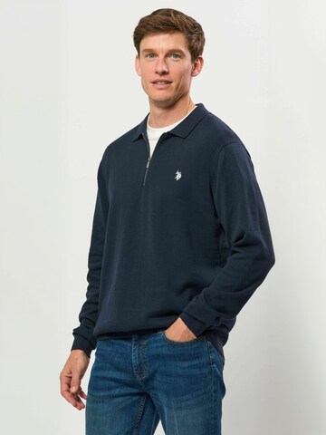 U.S. POLO ASSN. Pullover ' UMSanka ' in Blau: Vorderseite