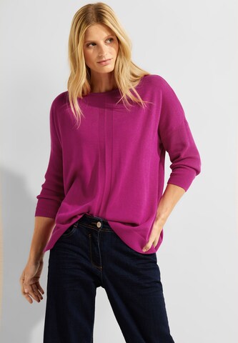 CECIL Oversized Sweater in Pink: front