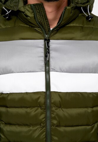 INDICODE JEANS Winterjas 'Hampshire' in Groen