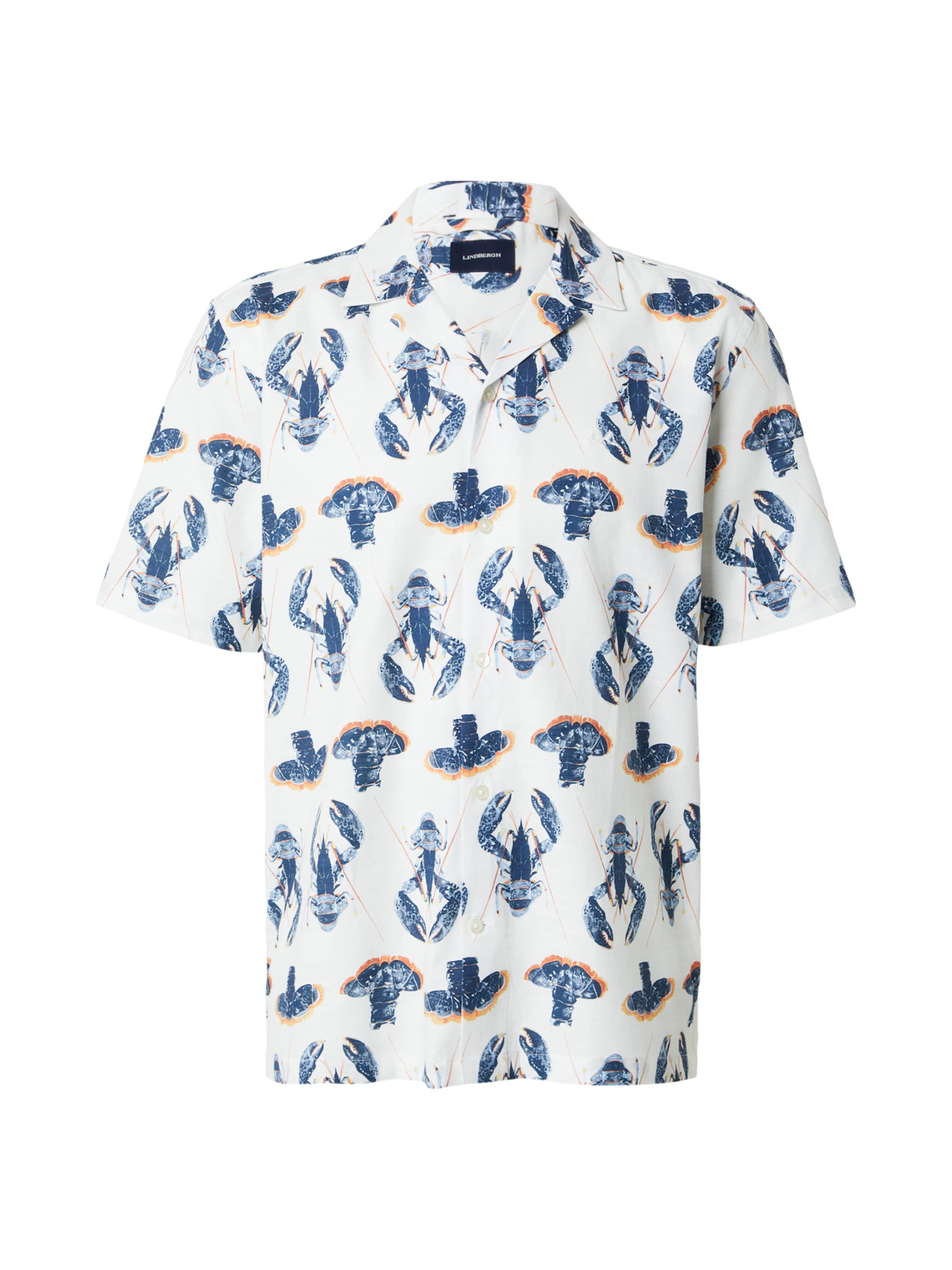 Coupe regular Chemise Lindbergh en blanc : devant