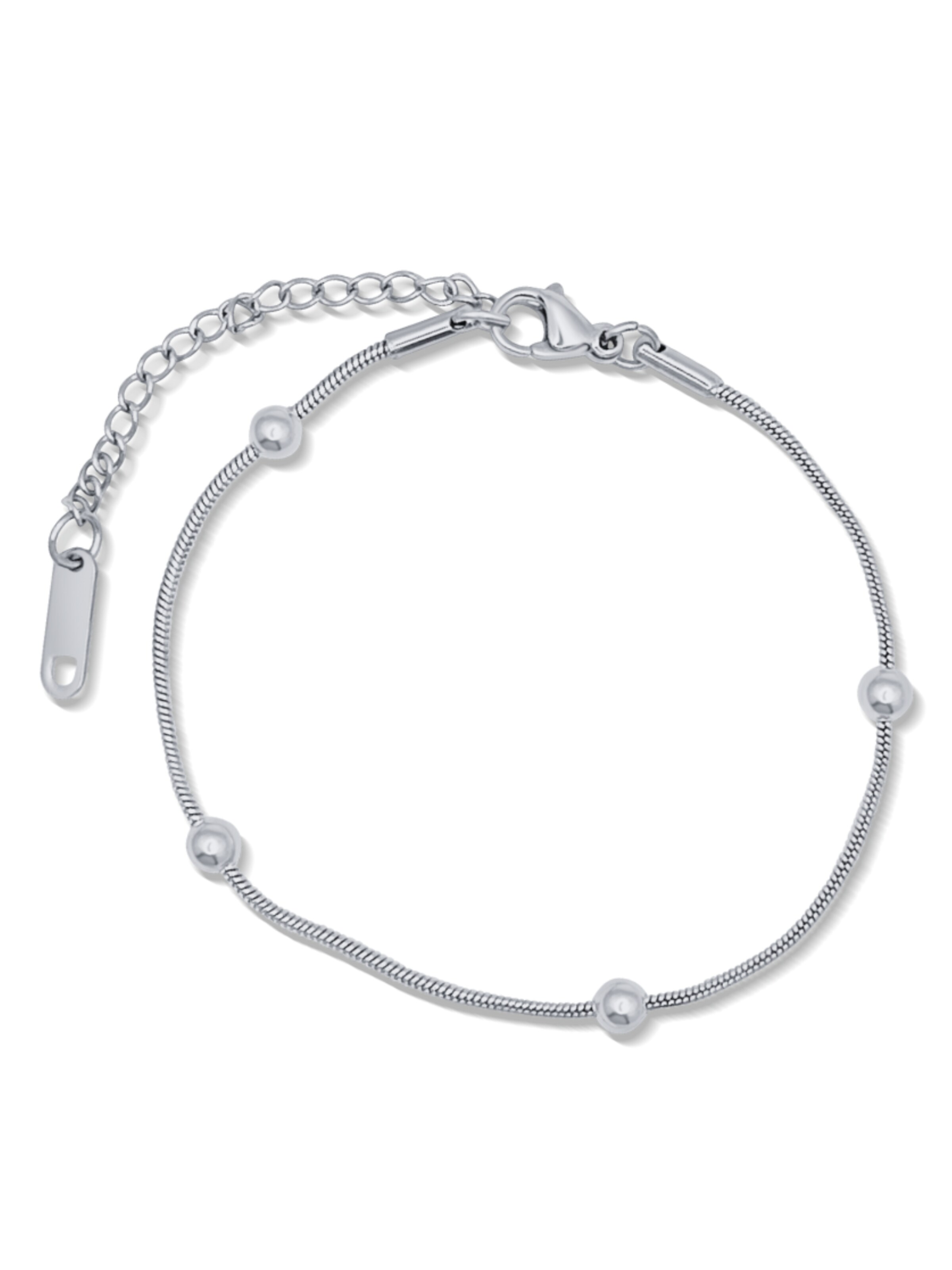 Pure Schmuck Bracelet 'Ball Harmony' in Silver: front