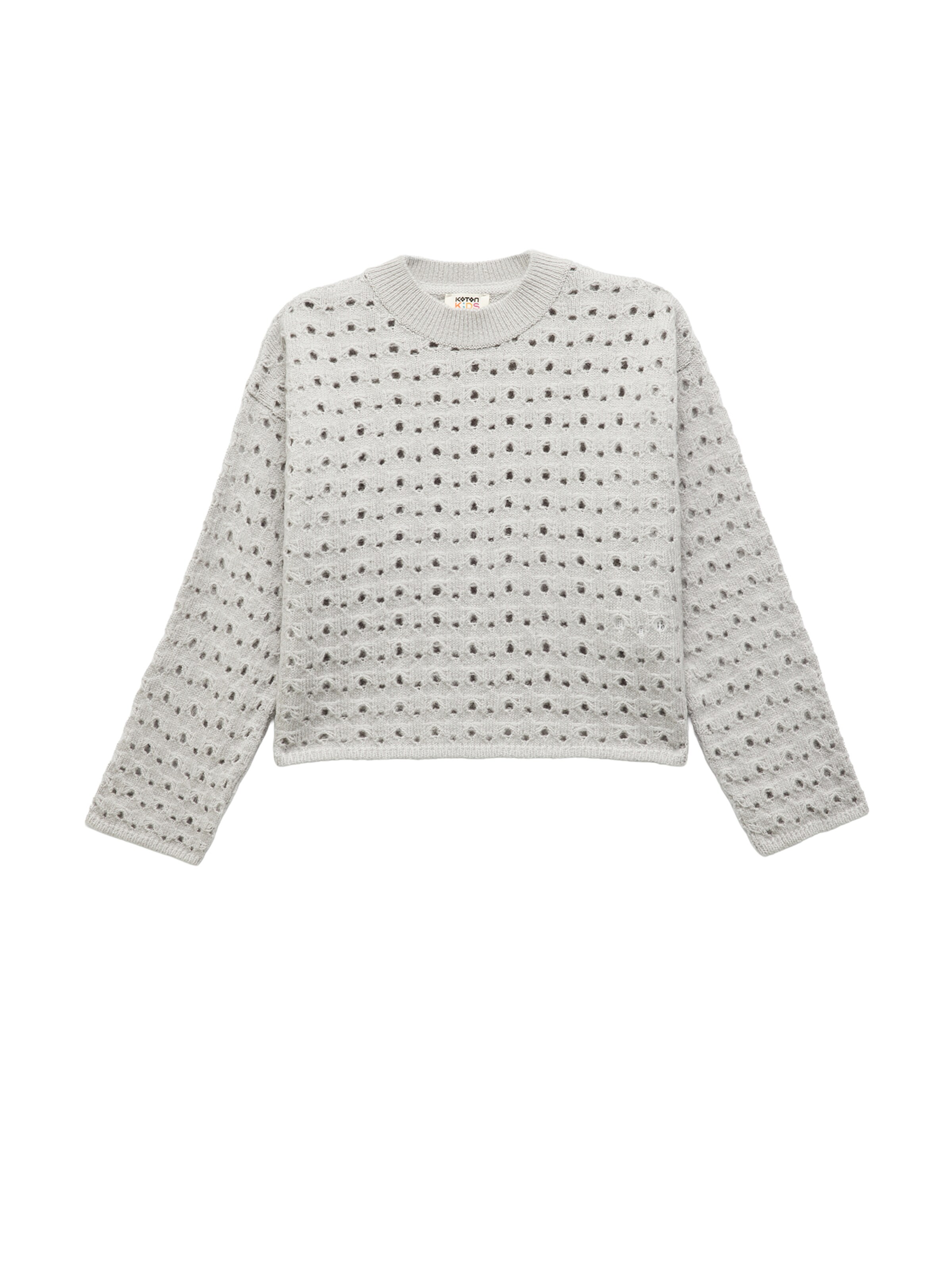 Koton Sweater 'Ajurlu' in Grey: front