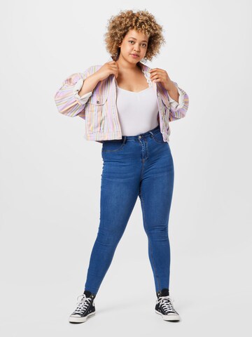 Missguided Plus Skinny Jeans in Blau