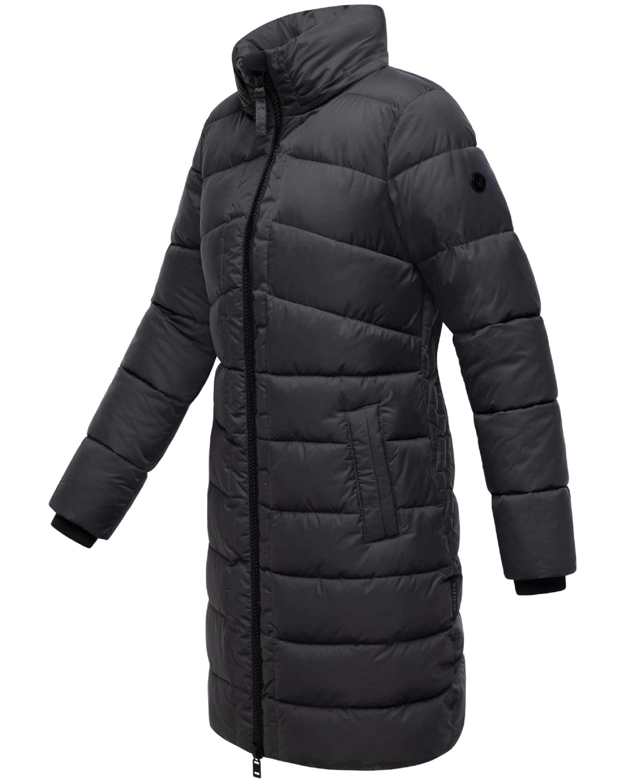 MARIKOO Płaszcz zimowy 'Kaltnäschen 16' w kolorze czarny