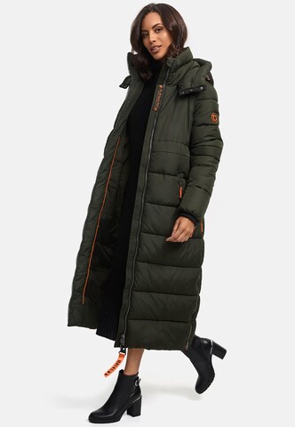 NAVAHOO Wintermantel in Groen