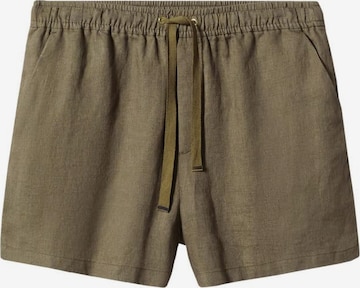 MANGO Regular Pants in Green: front