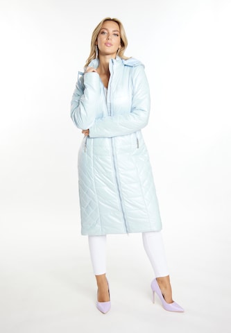 faina Winter coat in Blue: front