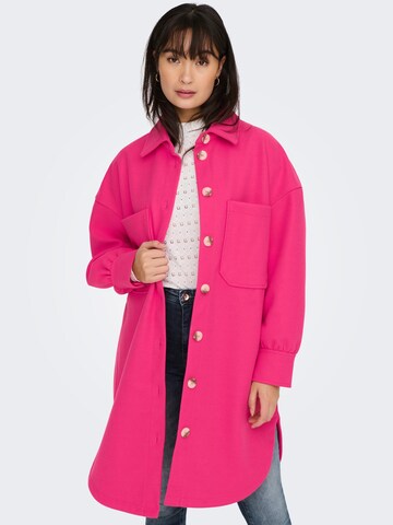ONLY Демисезонная куртка в Ярко-розовый