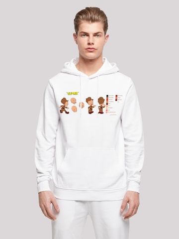 F4NT4STIC Sweatshirt 'Looney Tunes Serie Elmer Fudd' in Wit: voorkant