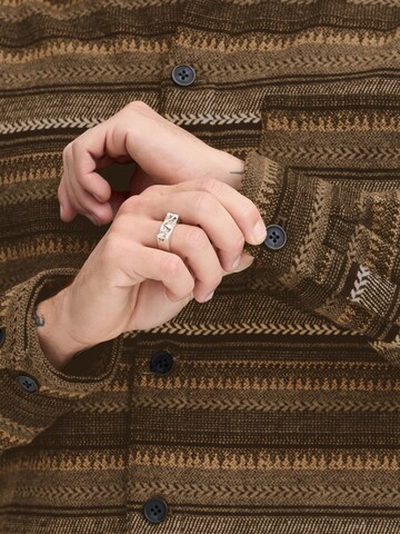 !Solid Regular fit Tussenjas ' MICHA ' in Bruin