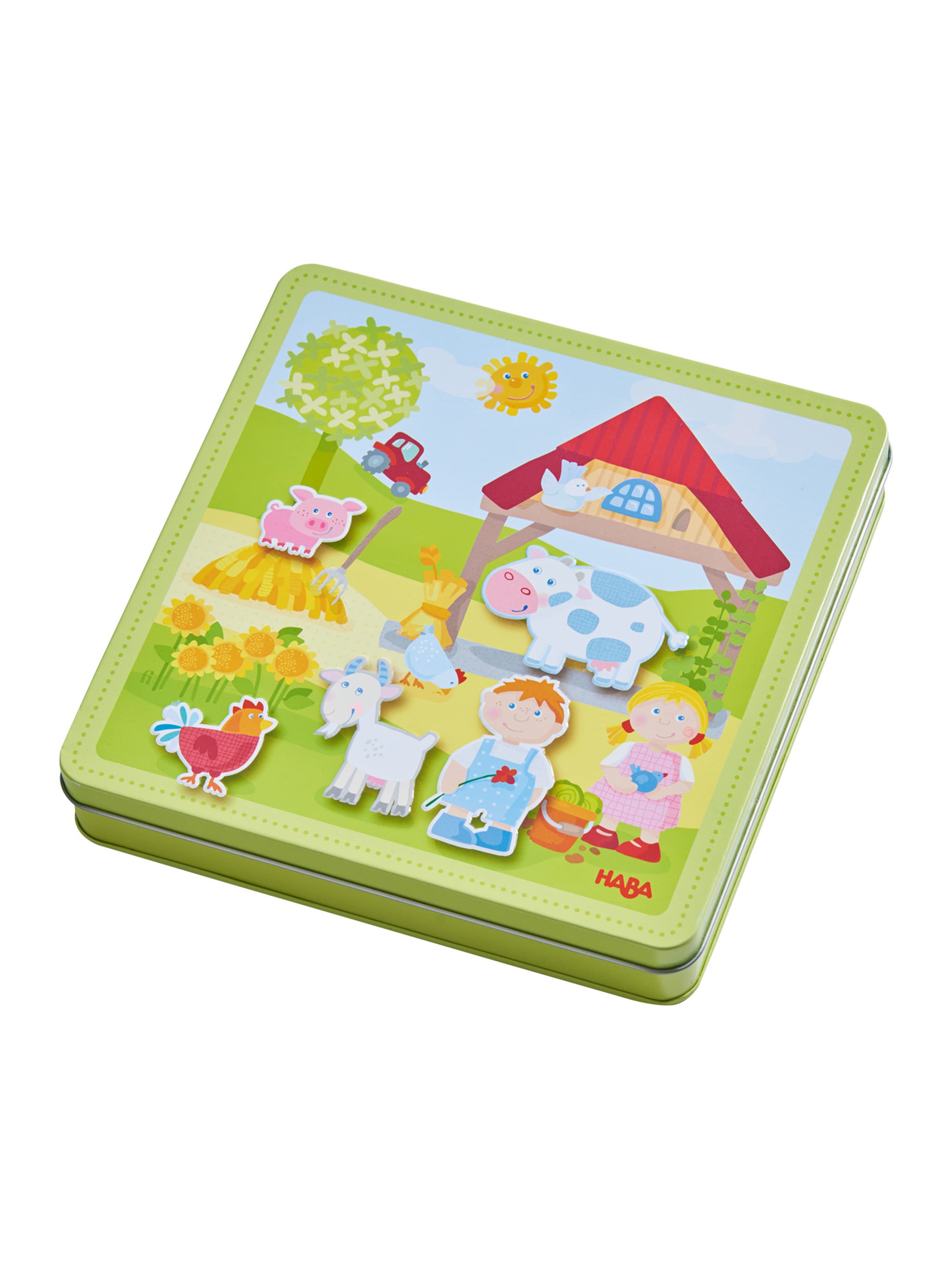 HABA Puzzle ' Magnetspiel-Box Peters und Paulis Bauernhof ' in Mischfarben: Vorderseite