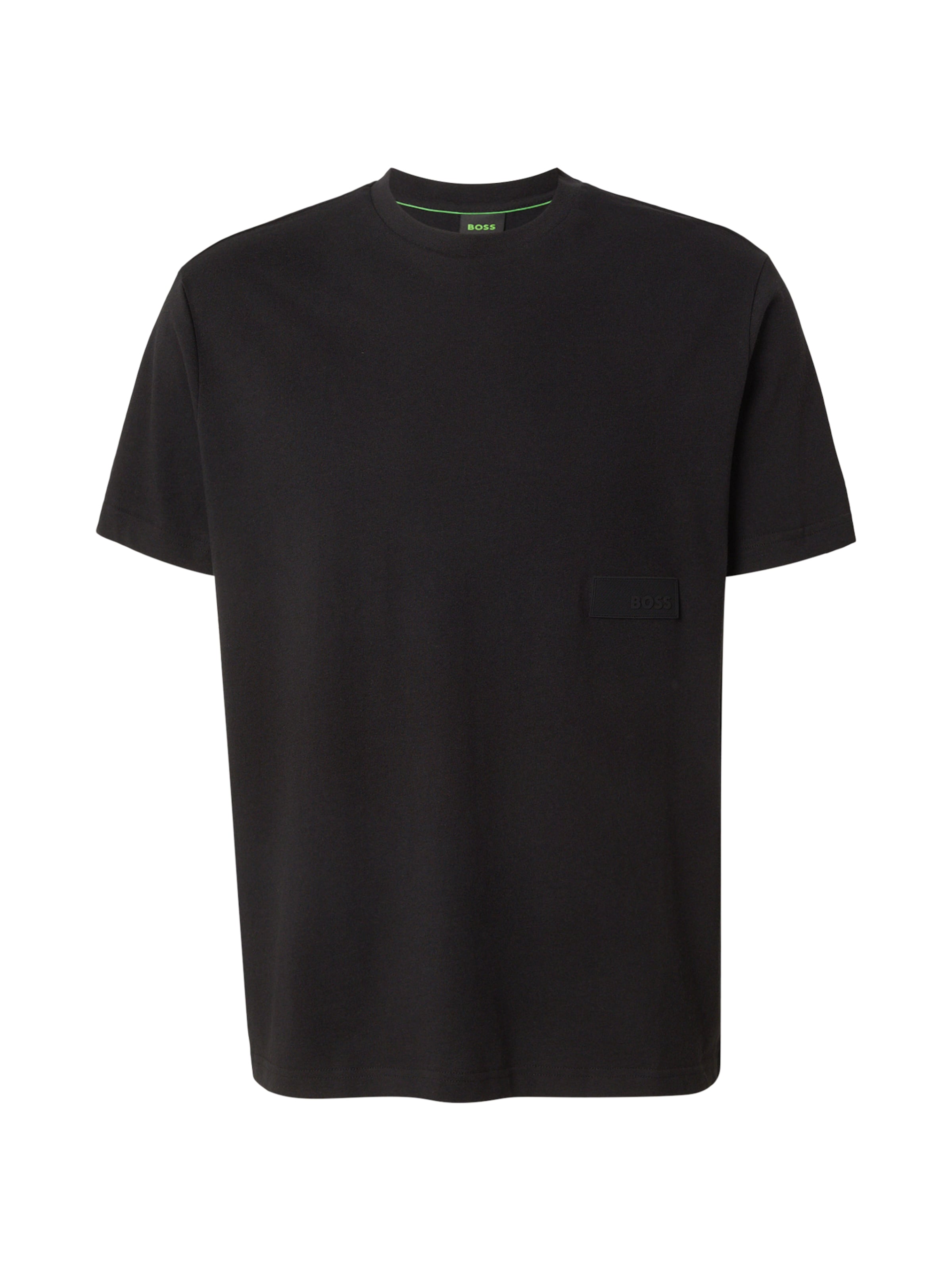 T-Shirt 'Structure' BOSS en noir : devant