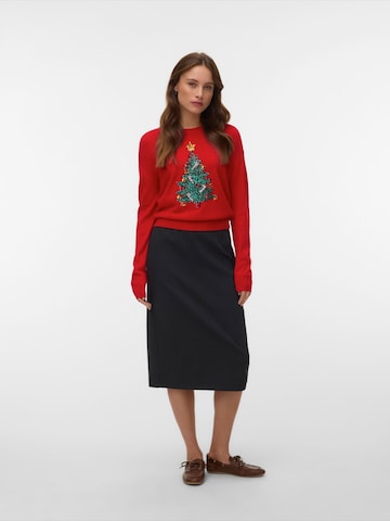VERO MODA Sveter - Červená