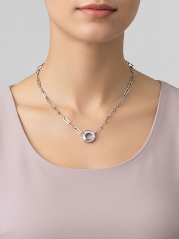 Sergio Engel Ketting 'Cosmic Kette 04 Elegante Edelstahlkette mit Cosmic-Kristall-Anhänger' in Lila: voorkant