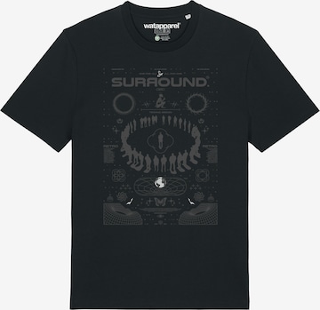 T-Shirt 'Surround' Watapparel en noir : devant