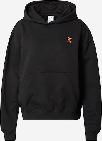 NIKE Athletic Sweatshirt in Black: front