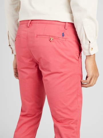 Coupe slim Pantalon chino 'BEDFORD' Polo Ralph Lauren en rouge