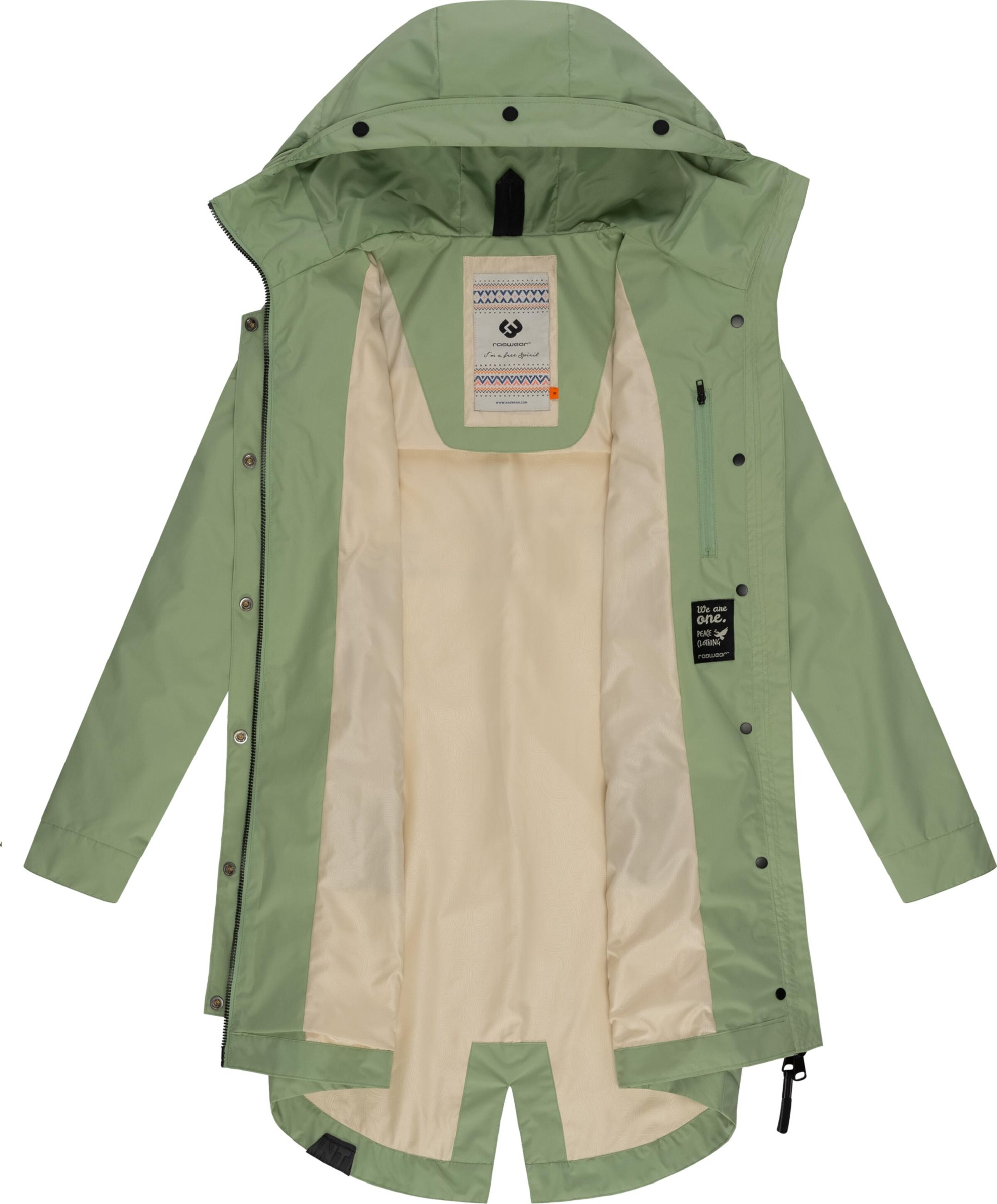 Manteau fonctionnel 'Rejany' Ragwear en vert