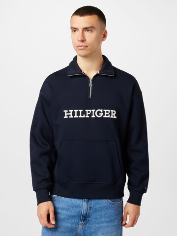 TOMMY HILFIGER Tréning póló - kék: elől